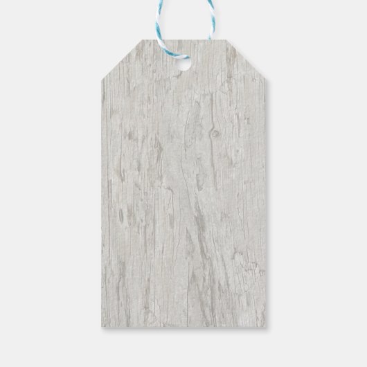 Rustic Wedding Driftwood Sand Dollar Hartelijk dan Cadeaulabel (Achterkant)