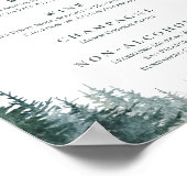 Rustic Wedding Drink Bar Menu Sign Print Poster (Hoek)