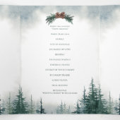 Rustic Wedding Drivoudig Letter Fold Program Drieluik Programma (Binnenkant midden)