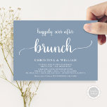 Rustic Wedding Elopement, gelukkig altijd na Brunc Kaart<br><div class="desc">Markeer het begin van uw eeuwigheid met elegantie met behulp van onze hedendaagse thema bruiloft elopement viering uitnodiging kaart, "Happy Ever After Brunch". Perfect voor koppels die hun vreugdevolle gelegenheid uitbreiden, deze uitnodiging straalt sophisticatie uit met een vleugje speelsheid, en vormt het podium voor een gedenkwaardige gebeurtenis. Versierd met een...</div>