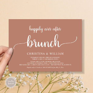Rustic Wedding Elopement, gelukkig altijd na Brunc Kaart