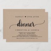 Rustic Wedding Elopement, gelukkig altijd na het e Kaart (Voorkant / Achterkant)