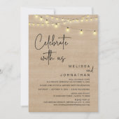 Rustic Wedding Elopement Party, vieren met ons Kaart (Voorkant)