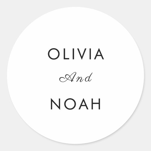 Rustic Wedding Envelope Seal Stickers (Voorkant)