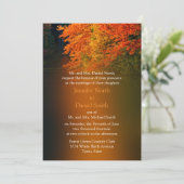 Rustic Wedding Fall Weddings Autumn Kaart (Staand voorkant)