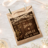 Rustic Wedding Favor Bags Bedankzakje (Geknipt)