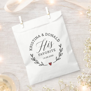 Rustic Wedding Favor z'n favoriete pleistertas Bedankzakje