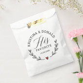 Rustic Wedding Favor z'n favoriete pleistertas Bedankzakje (Gezegeld)