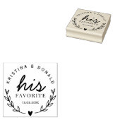 Rustic Wedding Favor z'n favoriete zelfinkende Sta Rubberstempel (Gestempeld)