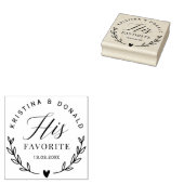 Rustic Wedding Favor z'n favoriete zelfinkende Sta Rubberstempel (Gestempeld)
