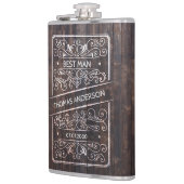 Rustic Wedding Flask – Best Man Gift Heupfles (Links)