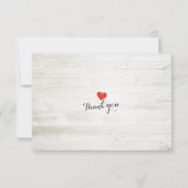 Rustic Wedding Floral Wood String Light RSVP Antwo Kaartje (Achterkant)