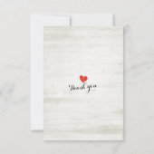 Rustic Wedding Floral Wood String Light RSVP Antwo Kaartje (Achterkant)