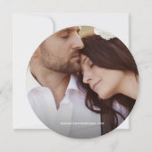 Rustic Wedding-foto Houten korrel Sparen de datum  Kaart (Achterkant)