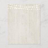 Rustic Wedding Foto Scavenger Hunt I Spy Game Fly Flyer (Achterkant)