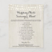Rustic Wedding Foto Scavenger Hunt I Spy Game Fly Flyer (Voorkant)
