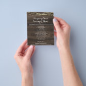 Rustic Wedding Foto Scavenger Hunt I Spy Game Fly Flyer (Hand)