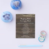 Rustic Wedding Foto Scavenger Hunt I Spy Game Fly Flyer (Enkel)