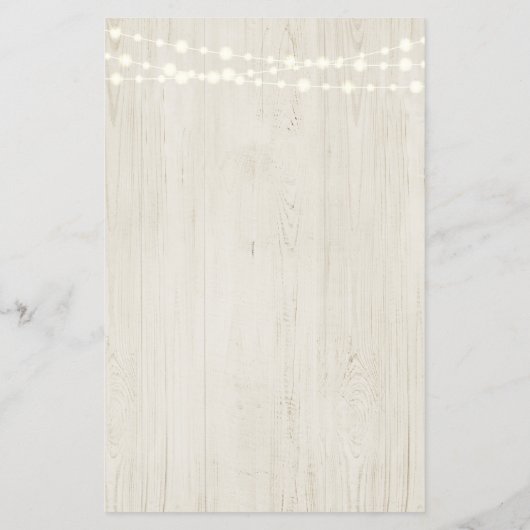 Rustic Wedding Foto Scavenger Hunt I Spy Game Flyer (Achterkant)