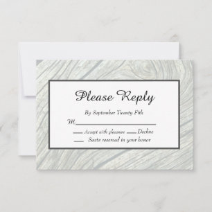 Rustic Wedding Gray Woodgrain