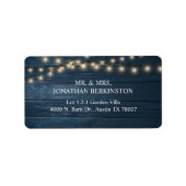 Rustic Wedding Guest Address Envelope Etiket (Voorkant)