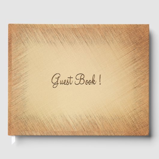 Rustic Wedding Guest Book Gastenboek (Voorkant)