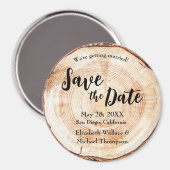 Rustic Wedding Handgeschreven script Hougrain Magneet (Voorkant / Achterkant)