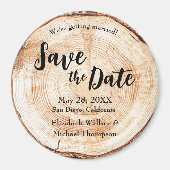 Rustic Wedding Handgeschreven script Hougrain Magneet (Voorkant)