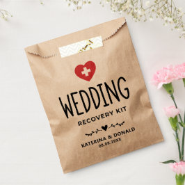 Rustic Wedding Hangover Recovery Kit Favor Bag Bedankzakje