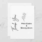 Rustic Wedding - Hartelijk dank Bedankkaart (Voorkant / Achterkant)