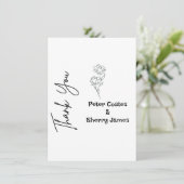 Rustic Wedding - Hartelijk dank Bedankkaart (Staand voorkant)