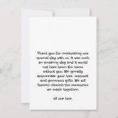 Rustic Wedding - Hartelijk dank Bedankkaart (Achterkant)