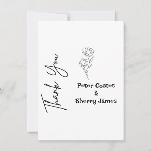 Rustic Wedding - Hartelijk dank Bedankkaart (Voorkant)