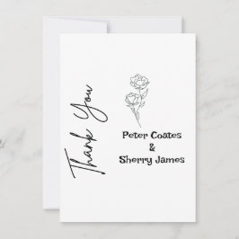 Rustic Wedding - Hartelijk dank Bedankkaart