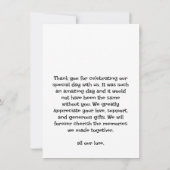 Rustic Wedding - Hartelijk dank Bedankkaart (Achterkant)