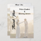 Rustic Wedding - Hartelijk dank Bedankkaart (Voorkant / Achterkant)