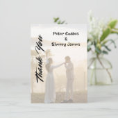 Rustic Wedding - Hartelijk dank Bedankkaart (Staand voorkant)