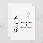 Rustic Wedding - Hartelijk dank Bedankkaart (Voorkant / Achterkant)