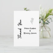 Rustic Wedding - Hartelijk dank Bedankkaart (Staand voorkant)