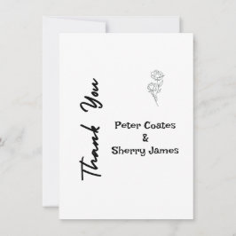 Rustic Wedding - Hartelijk dank Bedankkaart