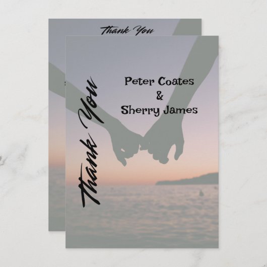 Rustic Wedding - Hartelijk dank Bedankkaart (Voorkant / Achterkant)