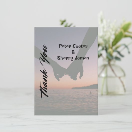 Rustic Wedding - Hartelijk dank Bedankkaart (Staand voorkant)