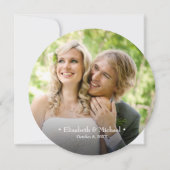 Rustic Wedding Hartelijk dank voor de aangepaste f Kaart (Achterkant)