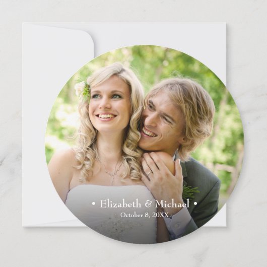 Rustic Wedding Hartelijk dank voor de aangepaste f Kaart (Achterkant)