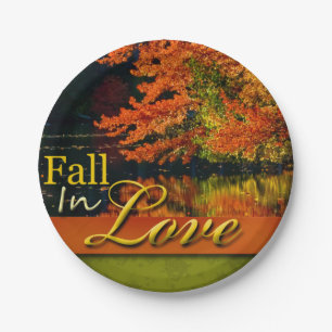 Rustic Wedding Herfst in Love Autumn Schilderachti Papieren Bordje