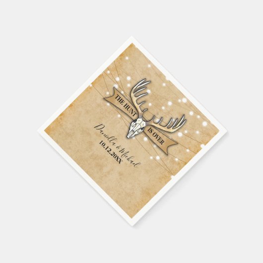 Rustic Wedding Hunt is voorbij Servet (Hoek)