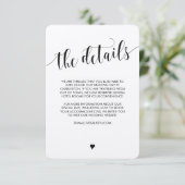 Rustic Wedding-informatiekaart Informatiekaartje (Staand voorkant)