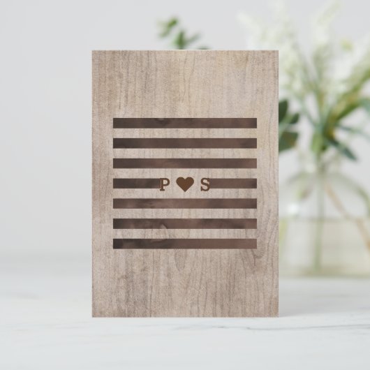 Rustic Wedding Information Kaarten (Staand voorkant)