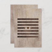 Rustic Wedding Information Kaarten (Voorkant / Achterkant)