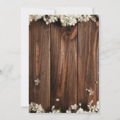 Rustic Wedding Invitation Cards Save The Date (Achterkant)